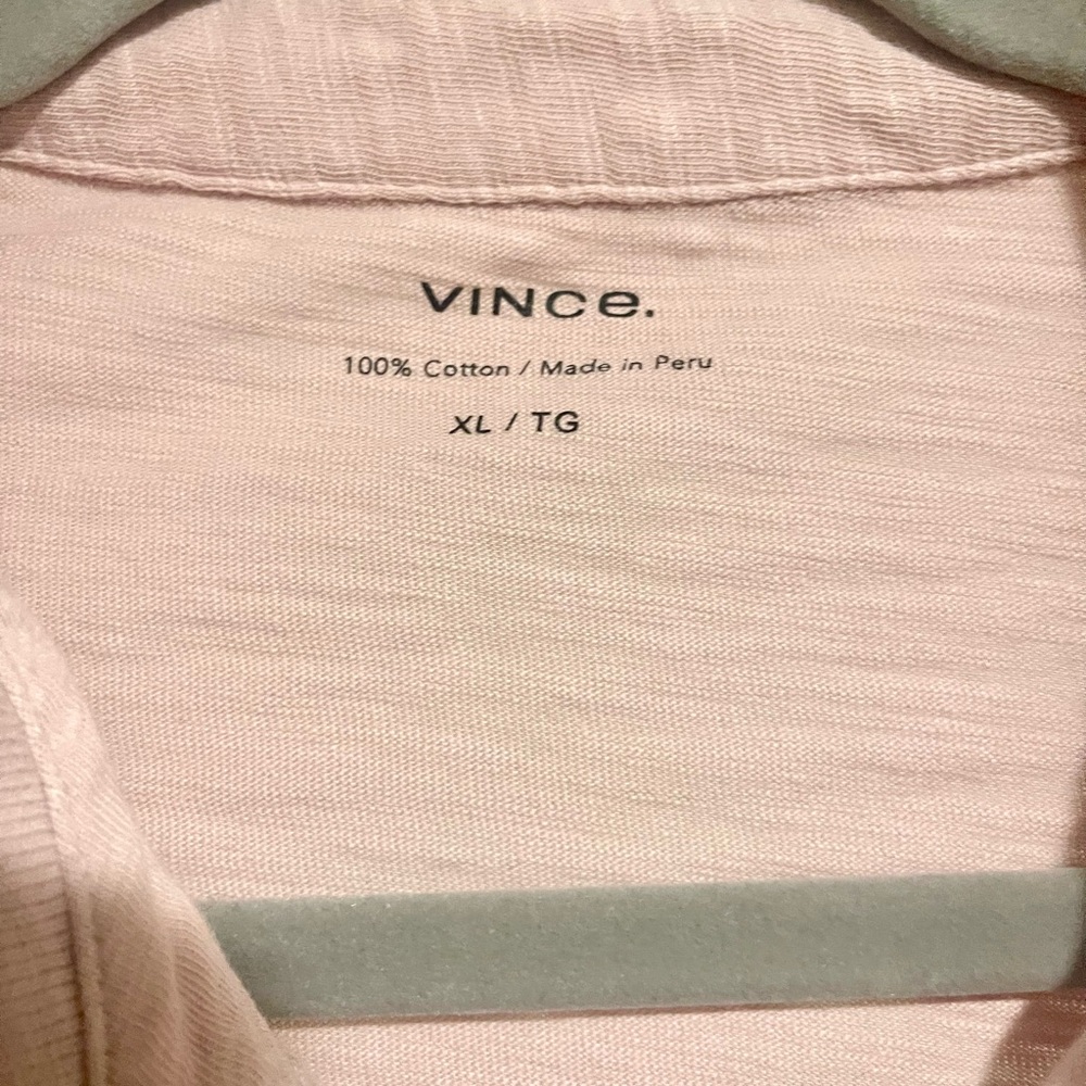 Vince Men's Pale Pink Desert Polo XL Made in Peru (no tags, never worn/washed) - Picture 2 of 6